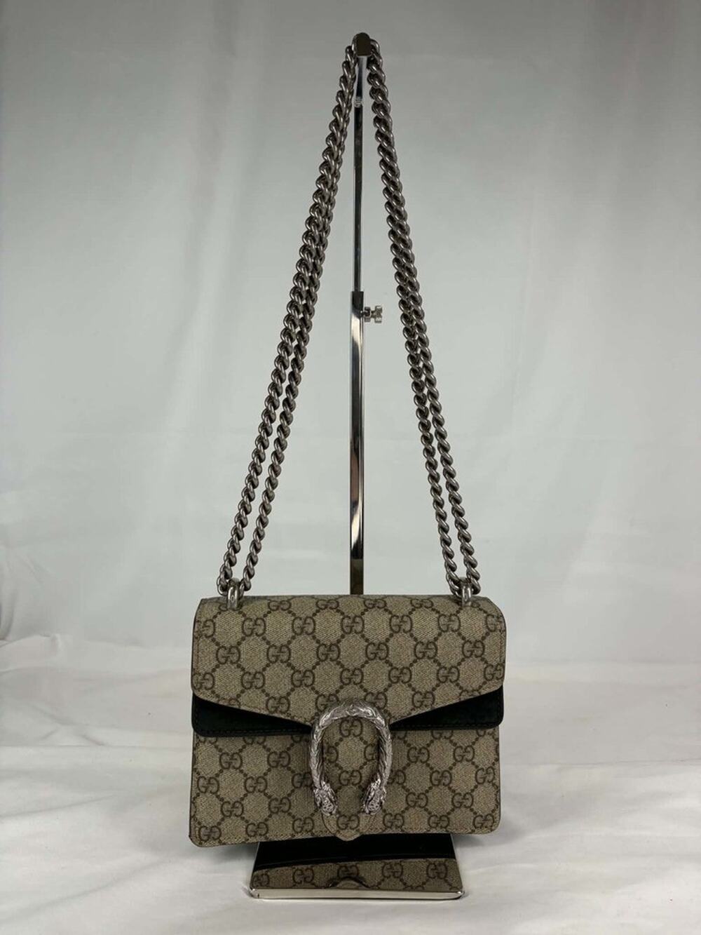 Gucci Dionysus Mini GG Supreme Black Suede Bag SPB-EB 369276